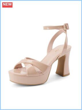 Open Toe Ankle Strap Platform Block Heel Chunky Sandals